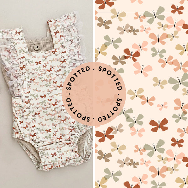 Spotted -Butterfly Pattern Playsuit