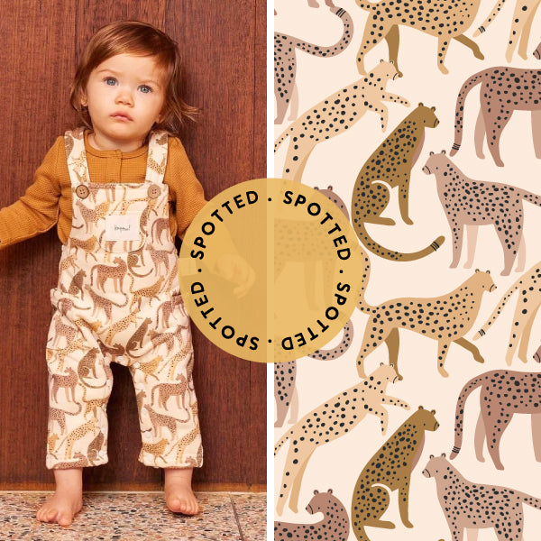 Spotted - Leaping Leopard Print