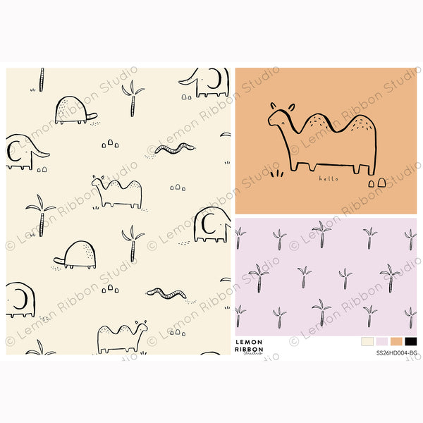 SS26HD004-BG - Lemon Ribbon Studio